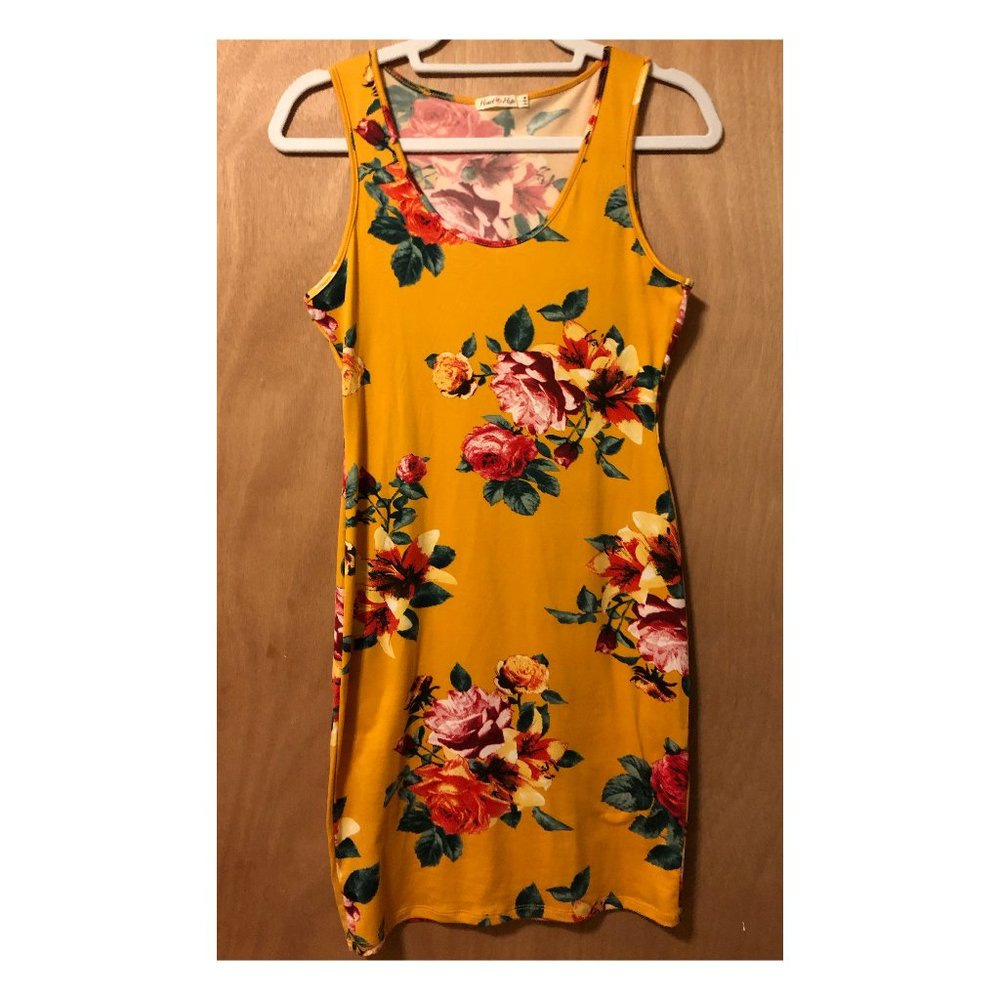 Heart & Hips Floral Tank Top Dress